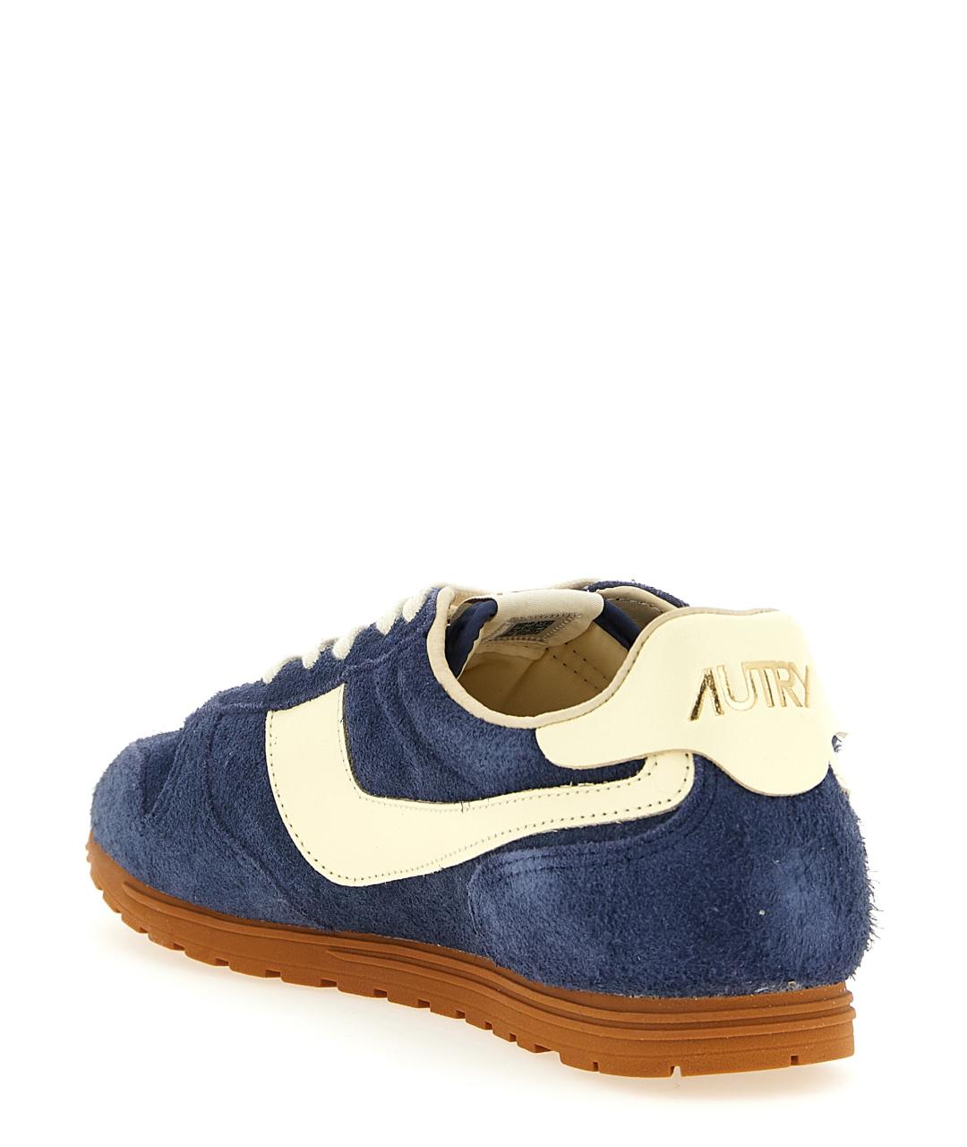 AUTRY Синие замшевые низкие кроссовки / кеды, фото 3