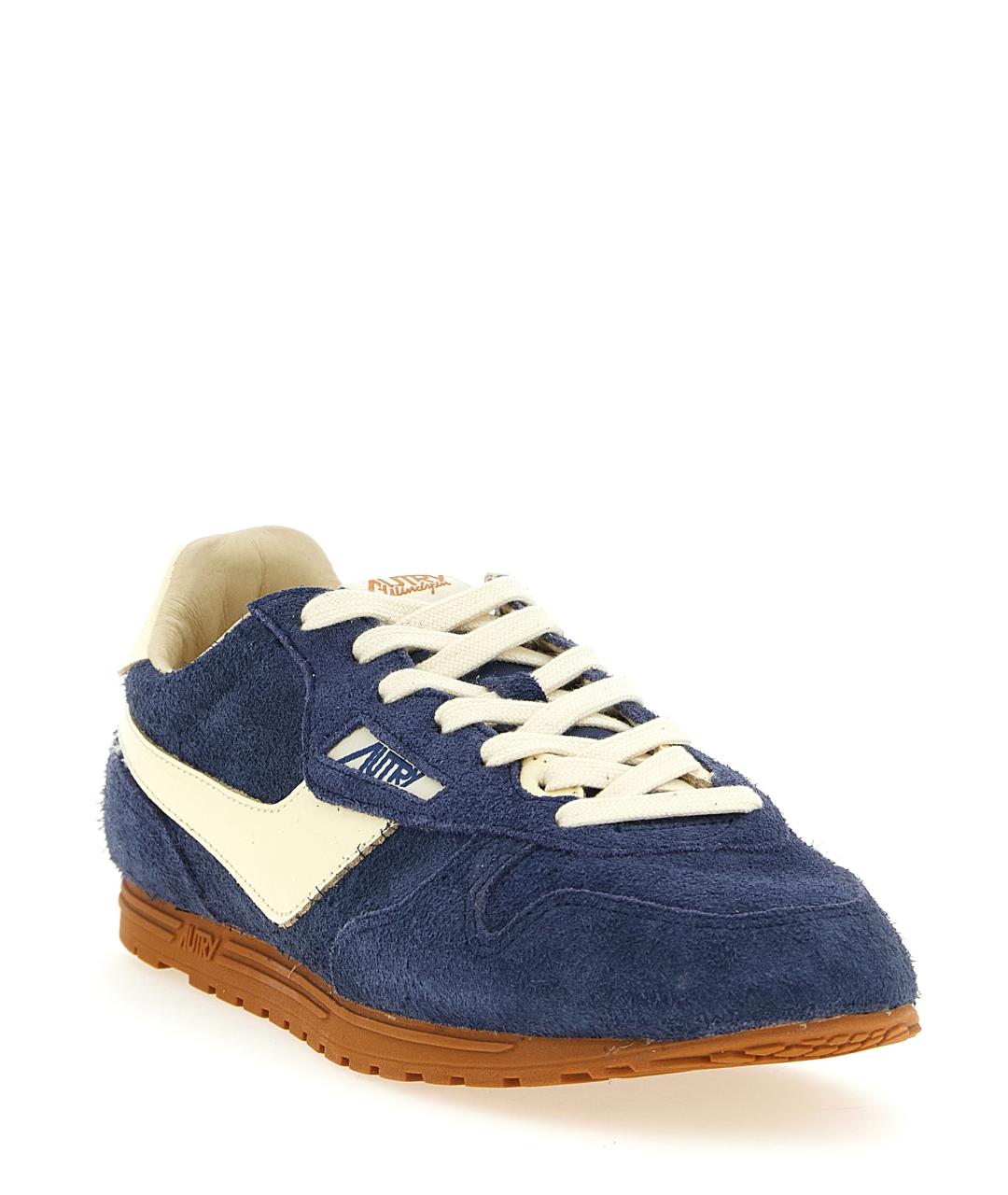 AUTRY Синие замшевые низкие кроссовки / кеды, фото 2