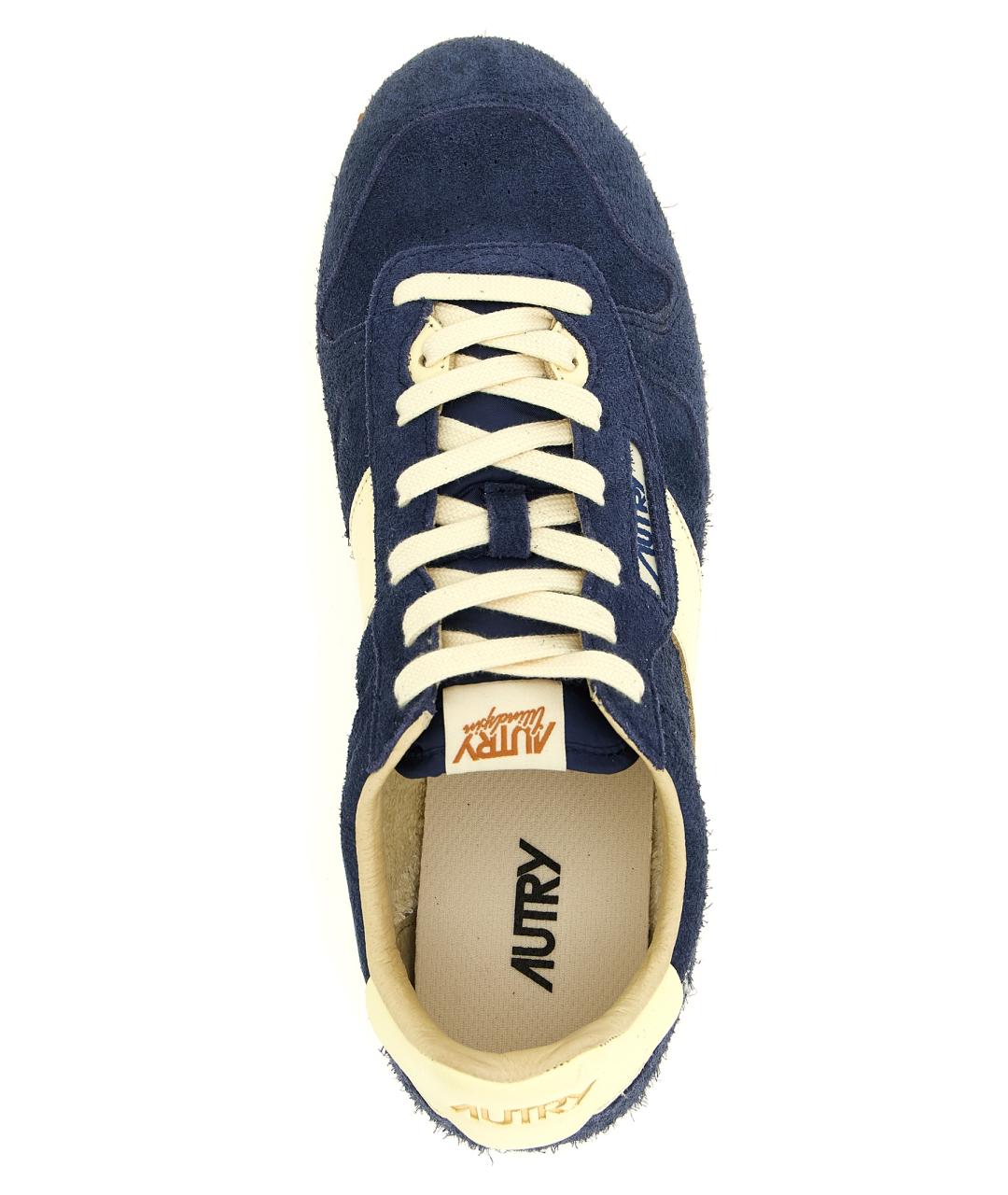 AUTRY Синие замшевые низкие кроссовки / кеды, фото 4