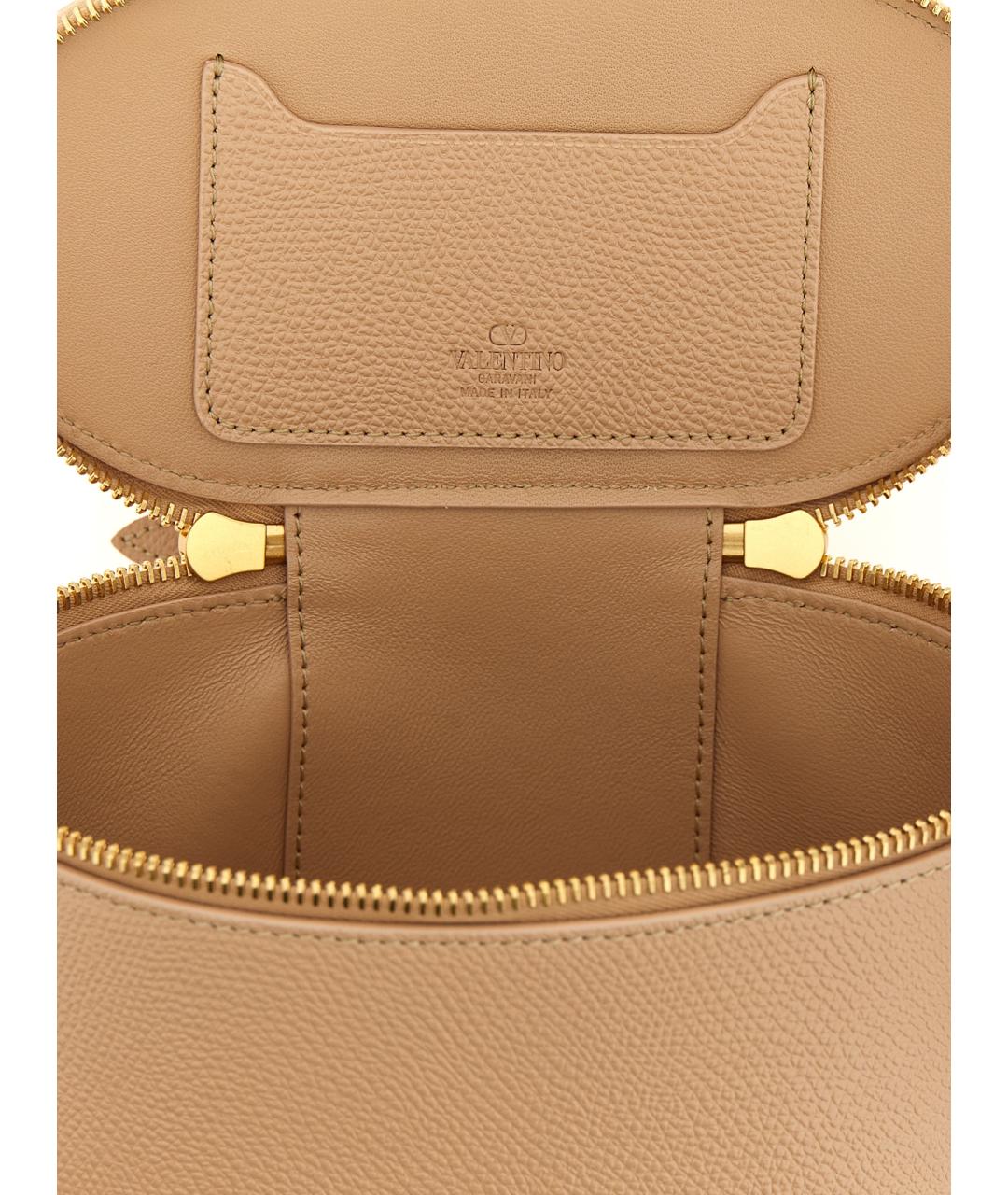 VALENTINO Розовая кожаная сумка через плечо, фото 4