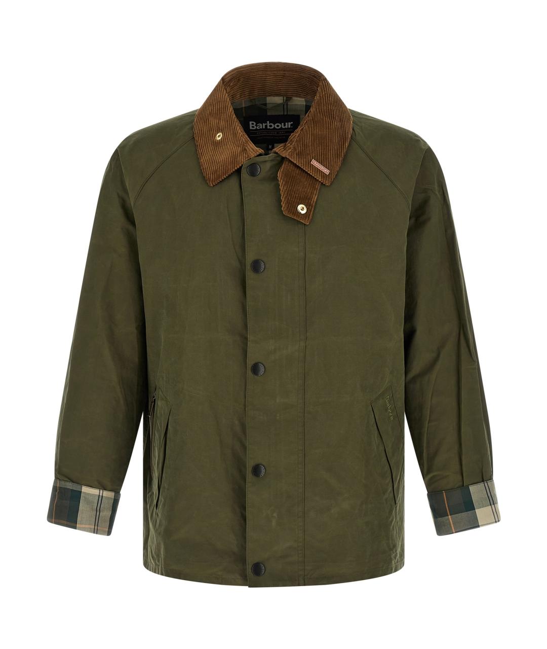 BARBOUR Зеленая хлопковая куртка, фото 1