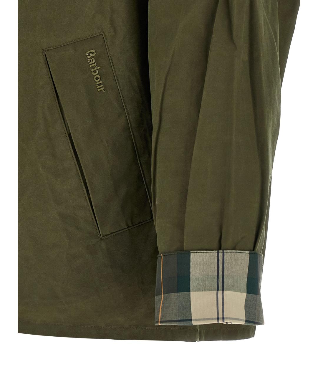 BARBOUR Зеленая хлопковая куртка, фото 5