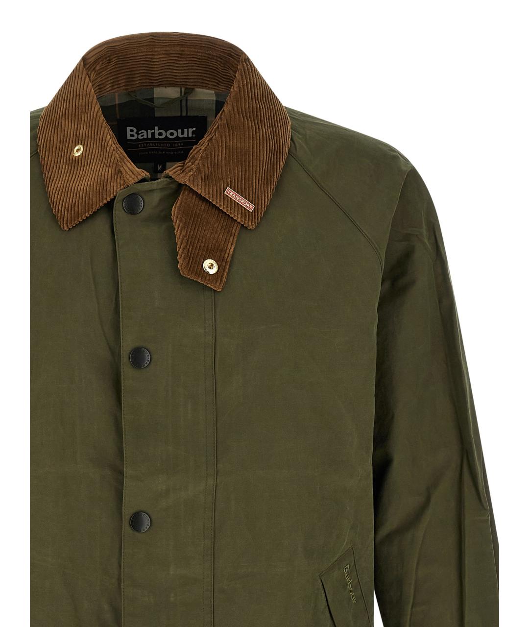 BARBOUR Зеленая хлопковая куртка, фото 4