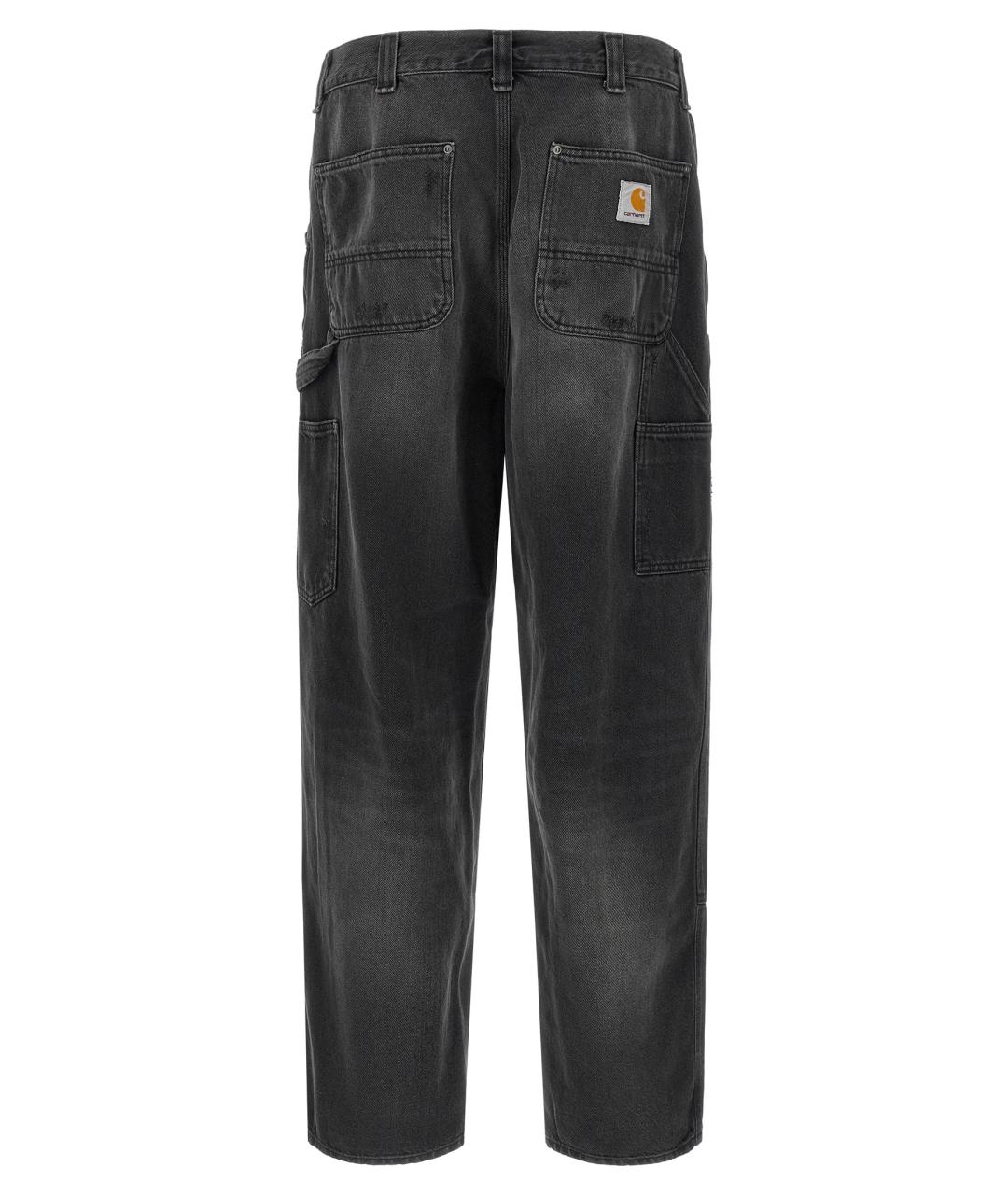 CARHARTT WIP Серые хлопковые прямые джинсы, фото 2