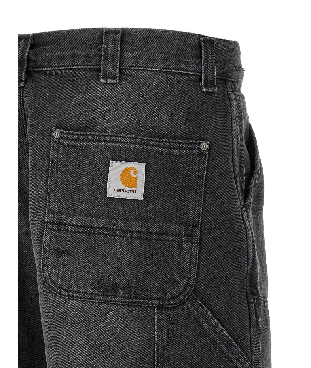 CARHARTT WIP Серые хлопковые прямые джинсы, фото 4