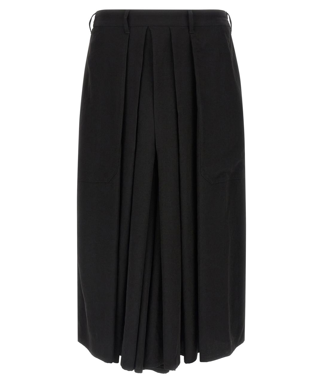 YOHJI YAMAMOTO Черные полиамидовые повседневные брюки, фото 1