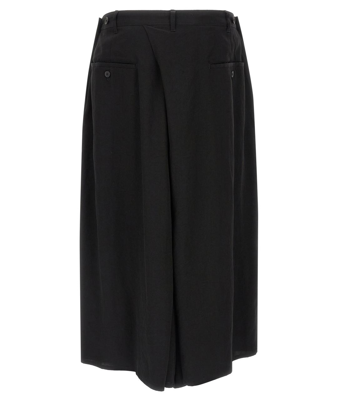 YOHJI YAMAMOTO Черные полиамидовые повседневные брюки, фото 2