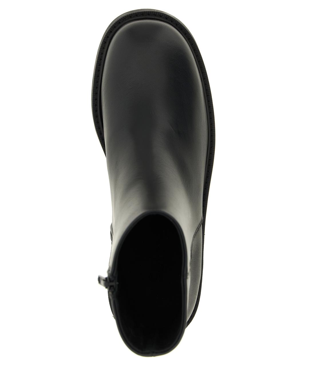 SEFR Черные кожаные высокие ботинки, фото 4