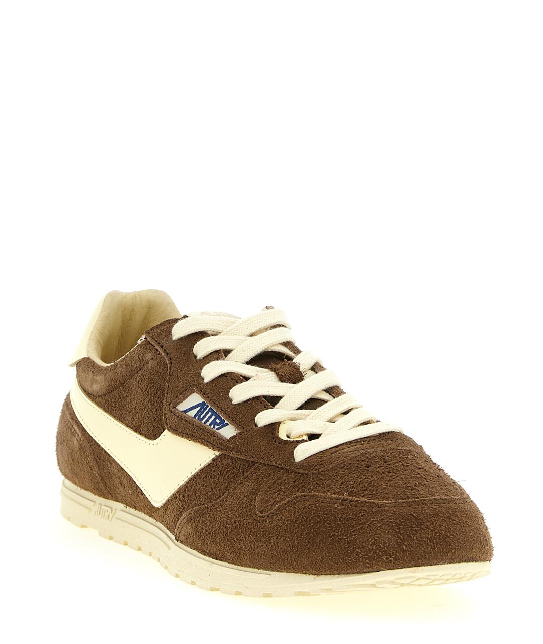AUTRY Коричневые замшевые низкие кроссовки / кеды, фото 2