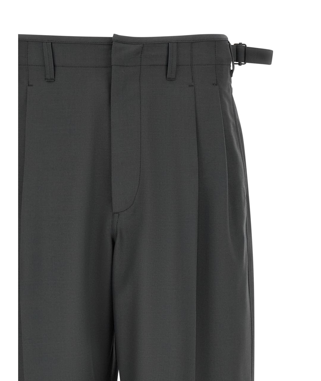 LEMAIRE Серые шерстяные повседневные брюки, фото 3