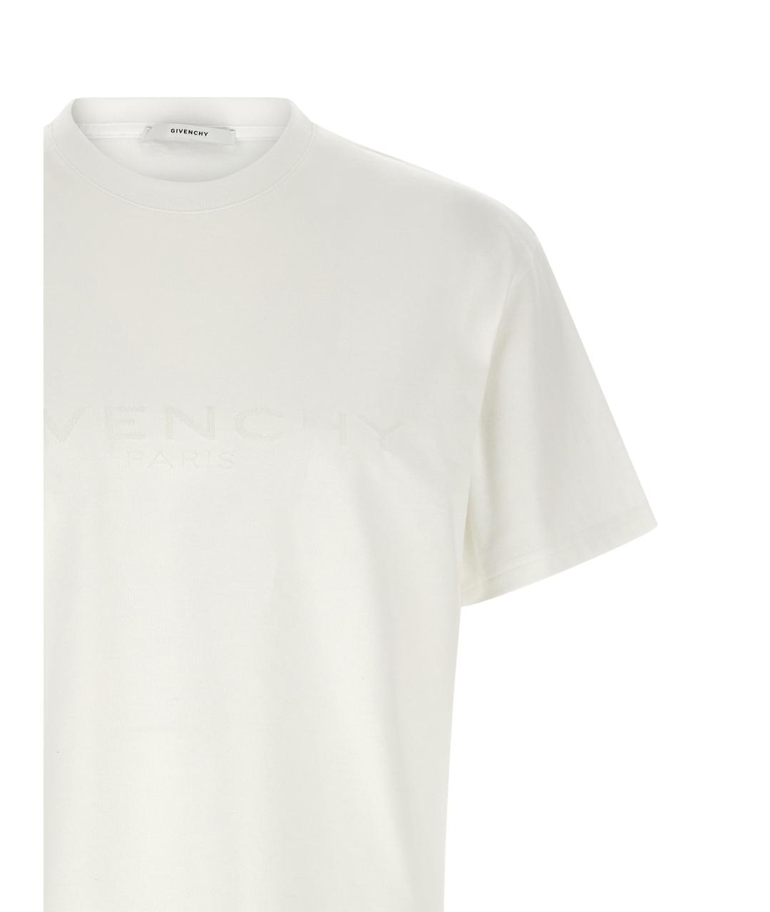 GIVENCHY Белая хлопковая футболка, фото 3