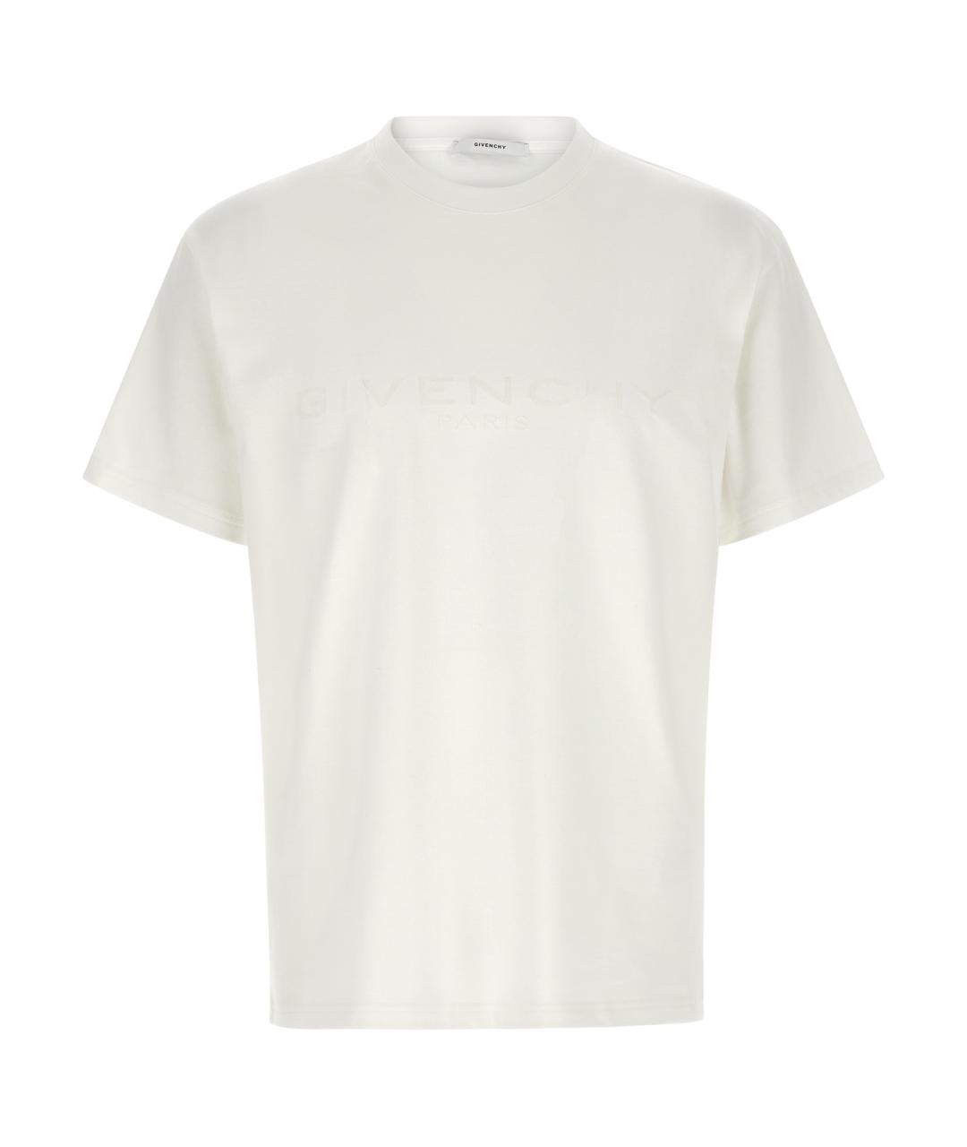 GIVENCHY Белая хлопковая футболка, фото 1
