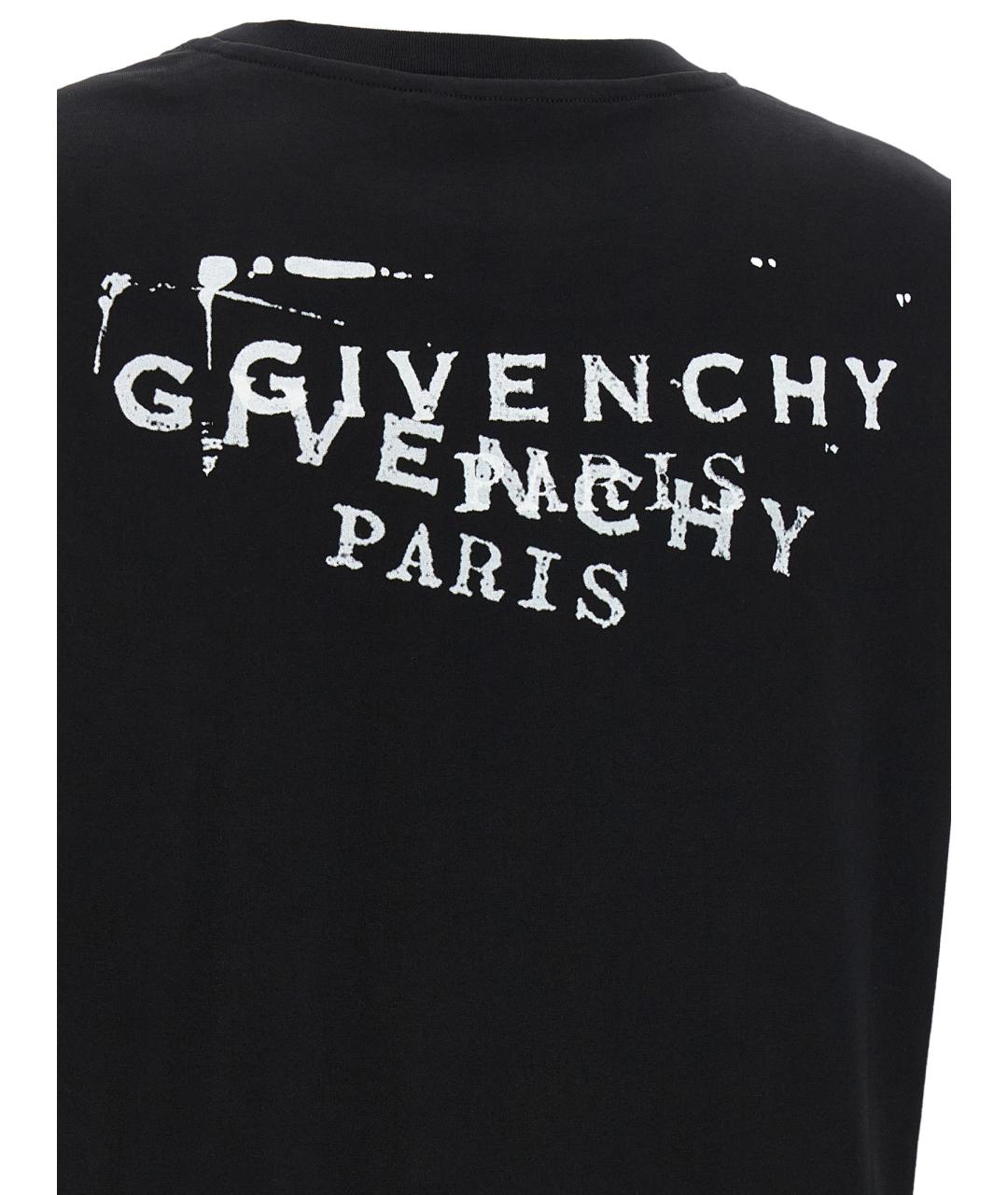 GIVENCHY Черная хлопковая футболка, фото 4