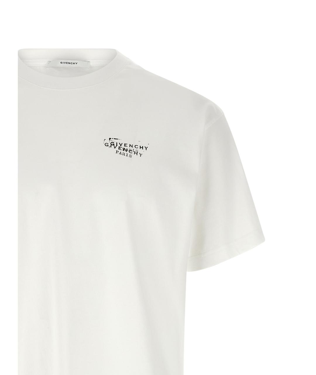 GIVENCHY Белая хлопковая футболка, фото 3