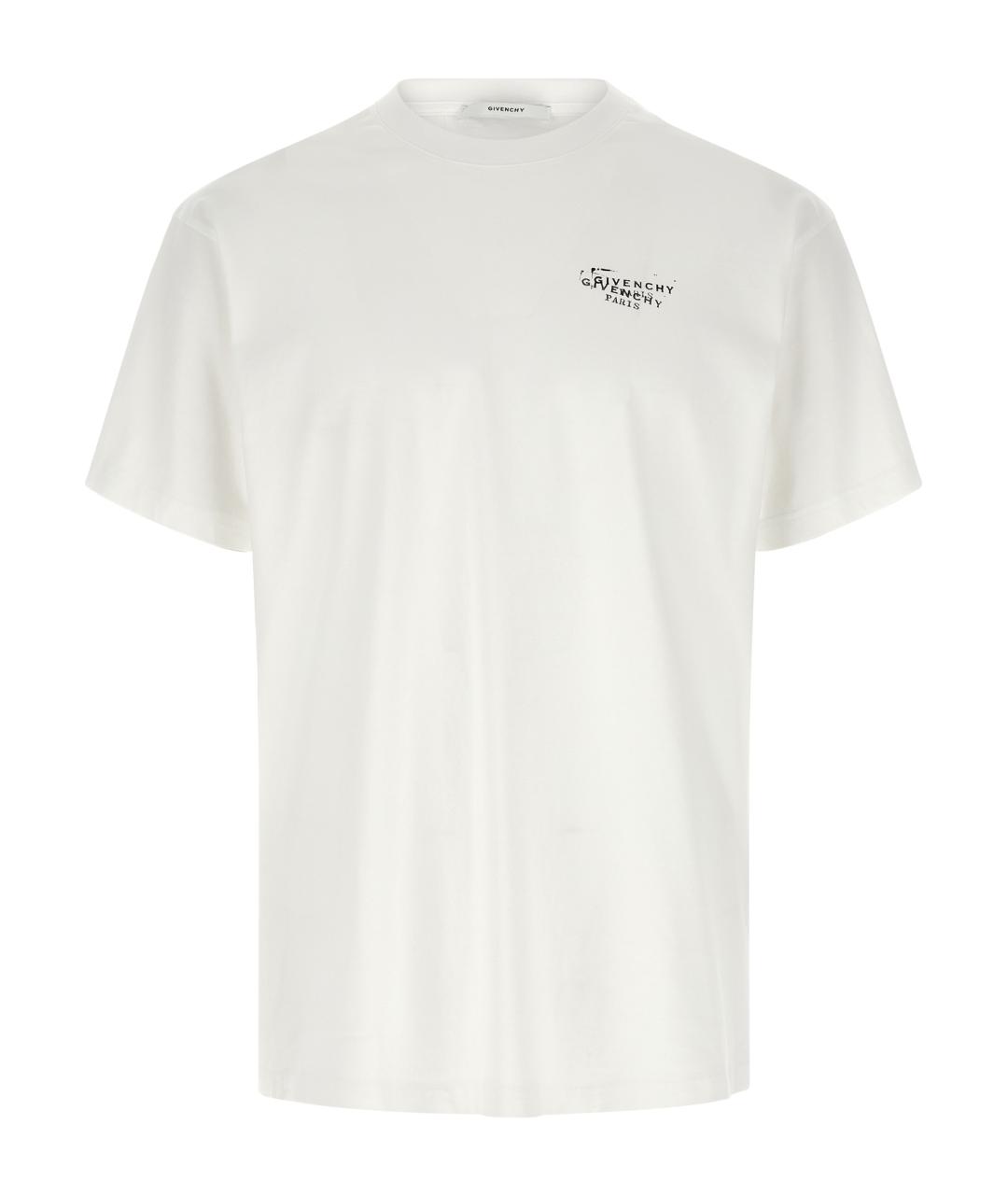 GIVENCHY Белая хлопковая футболка, фото 1