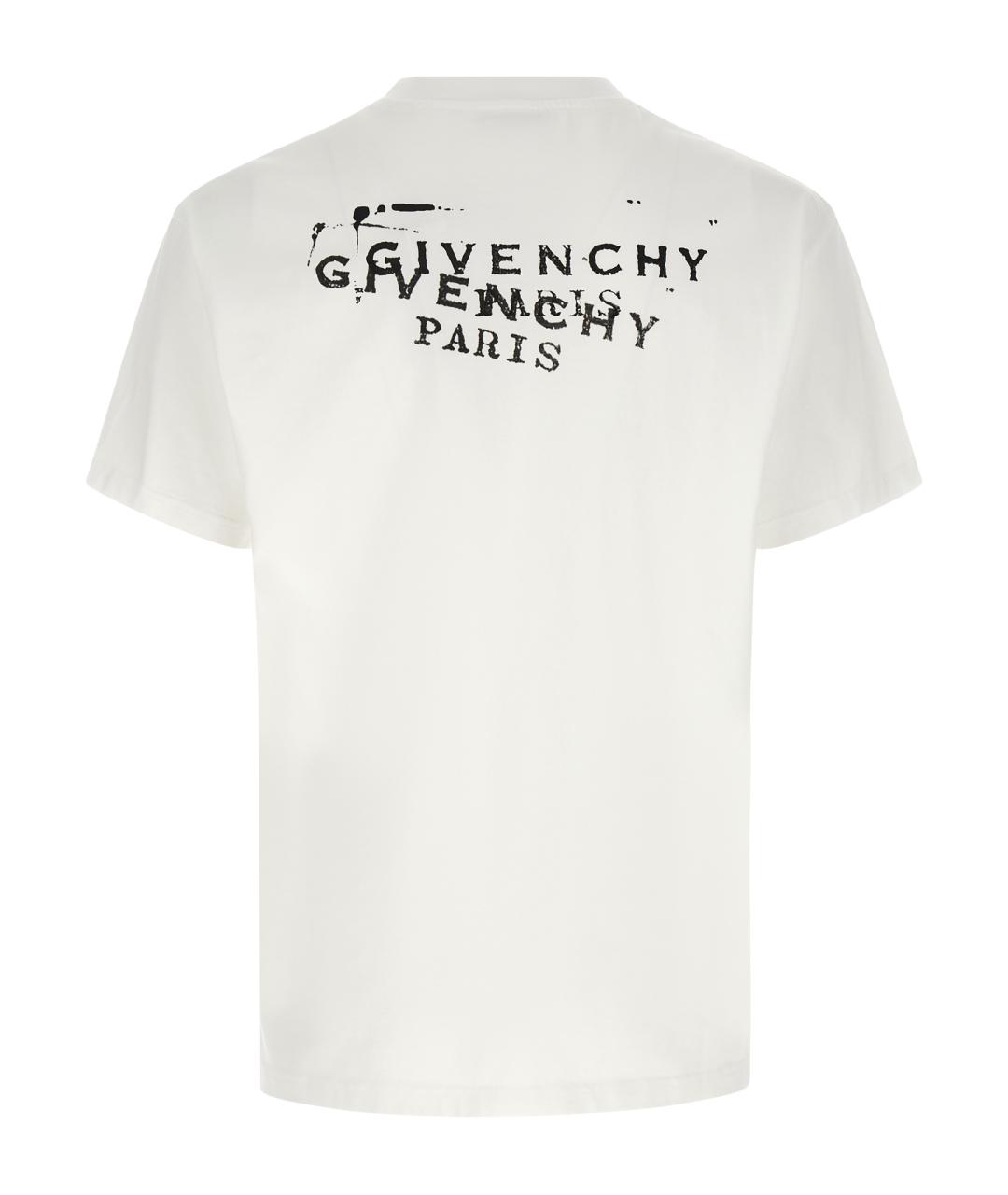 GIVENCHY Белая хлопковая футболка, фото 2