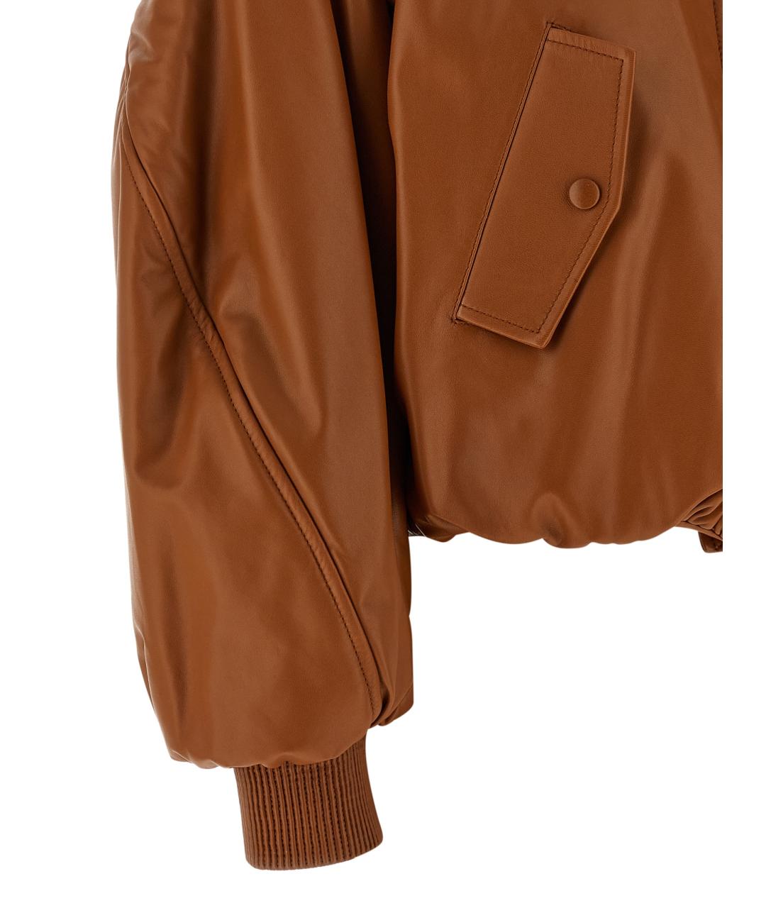 GIVENCHY Коричневая кожаная куртка, фото 4