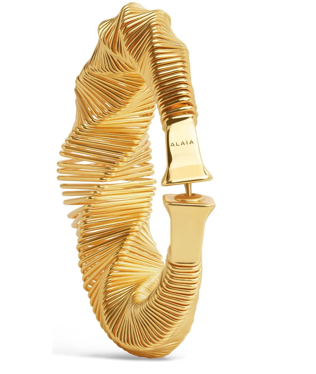 ALAIA Желтые латунные серьги, фото 2