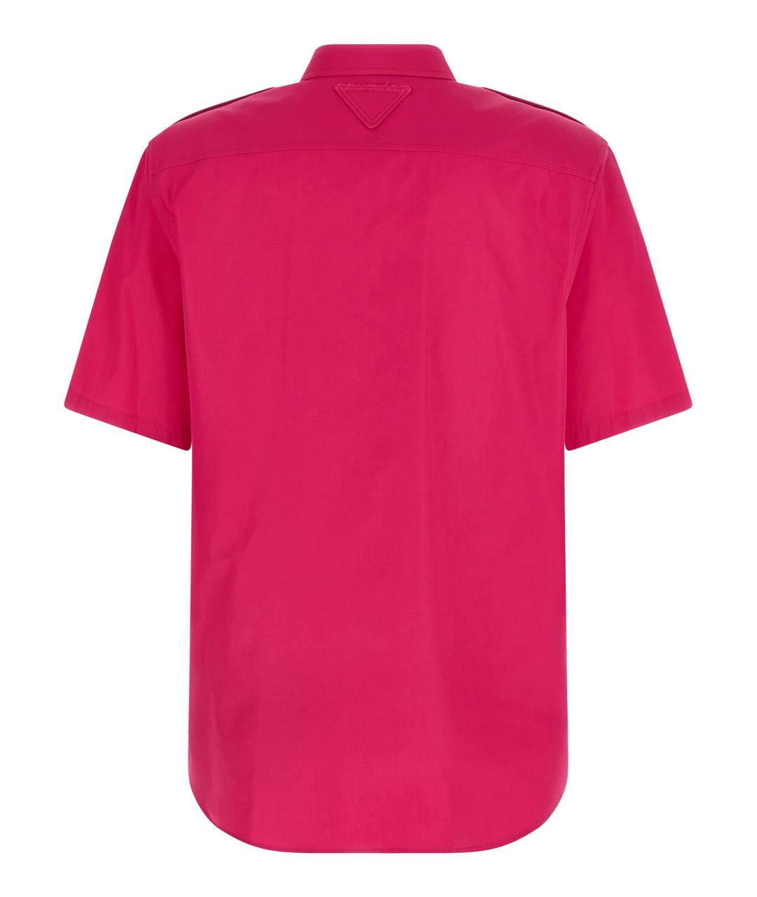 PRADA Фуксия хлопковая рубашка, фото 2