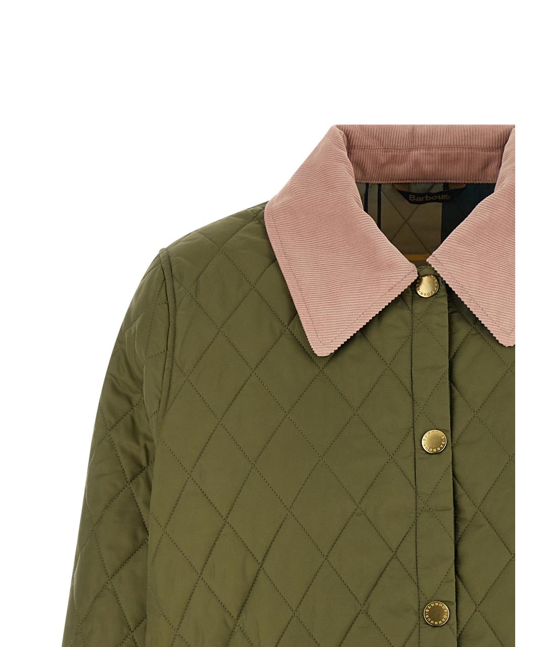 BARBOUR Зеленая полиамидовая куртка, фото 3