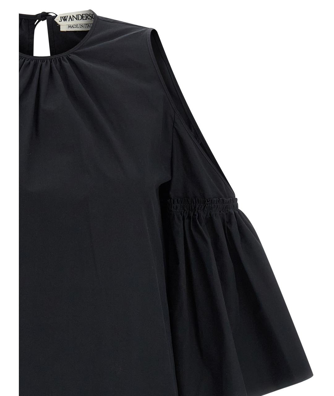 J.W.ANDERSON Черное хлопковое платье, фото 3