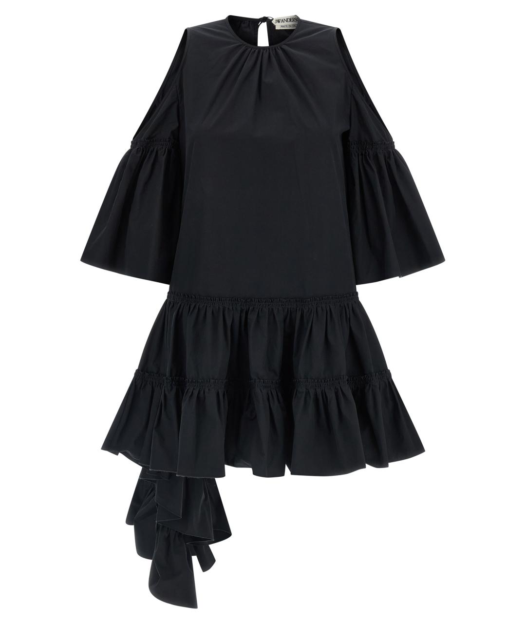J.W.ANDERSON Черное хлопковое платье, фото 1