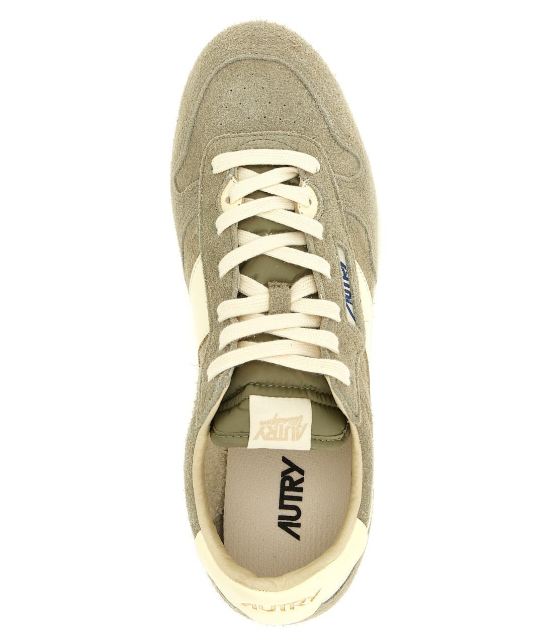 AUTRY Бежевые замшевые низкие кроссовки / кеды, фото 4