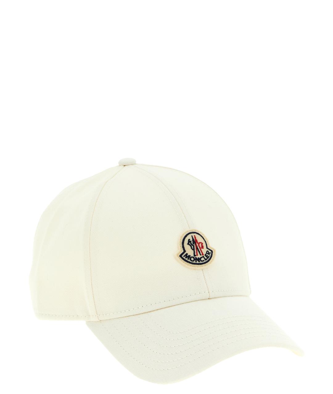 MONCLER Белая хлопковая кепка/бейсболка, фото 2