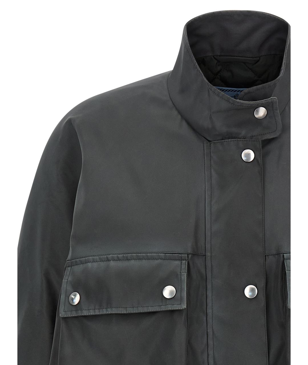 PRADA Серая полиамидовая куртка, фото 3