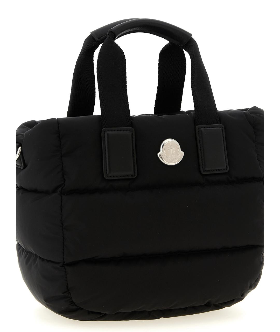 MONCLER Черная синтетическая сумка тоут, фото 3