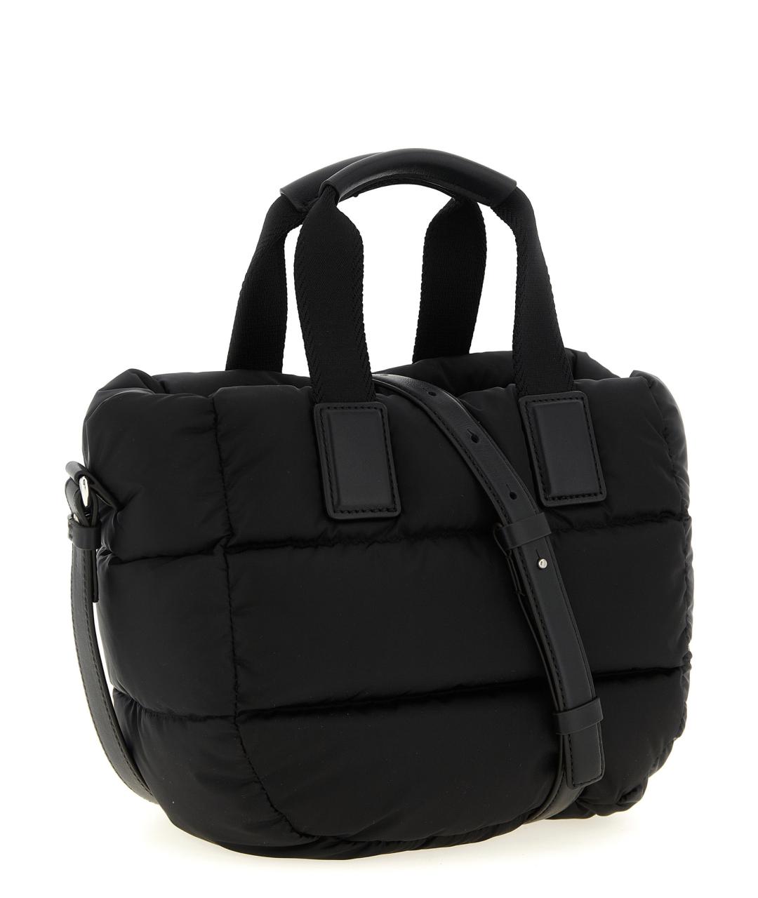 MONCLER Черная синтетическая сумка тоут, фото 2