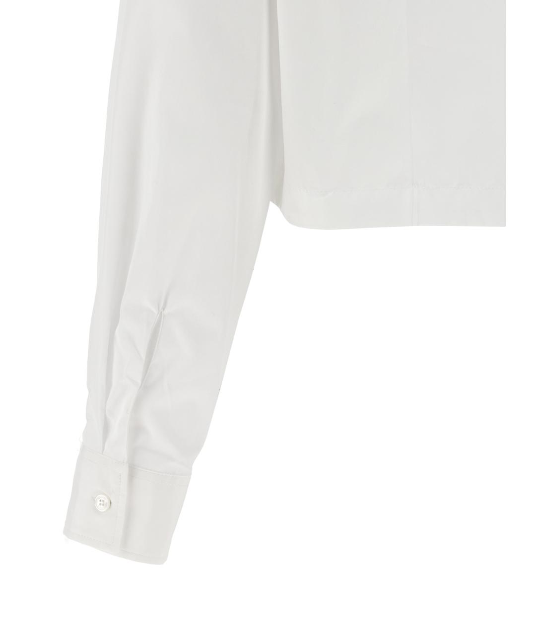 MAISON KITSUNE Белая хлопковая рубашка, фото 4