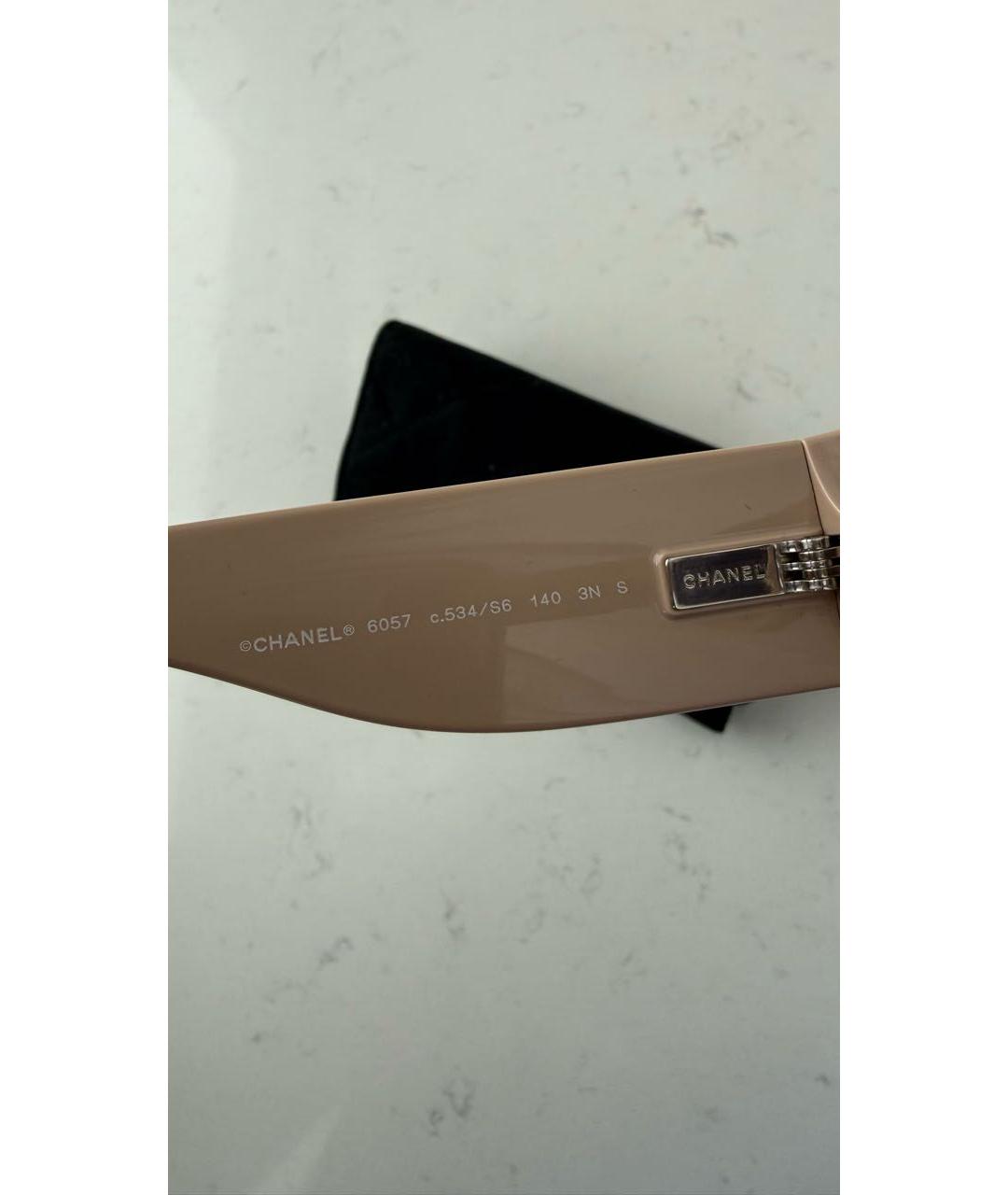 CHANEL Черные пластиковые солнцезащитные очки, фото 4