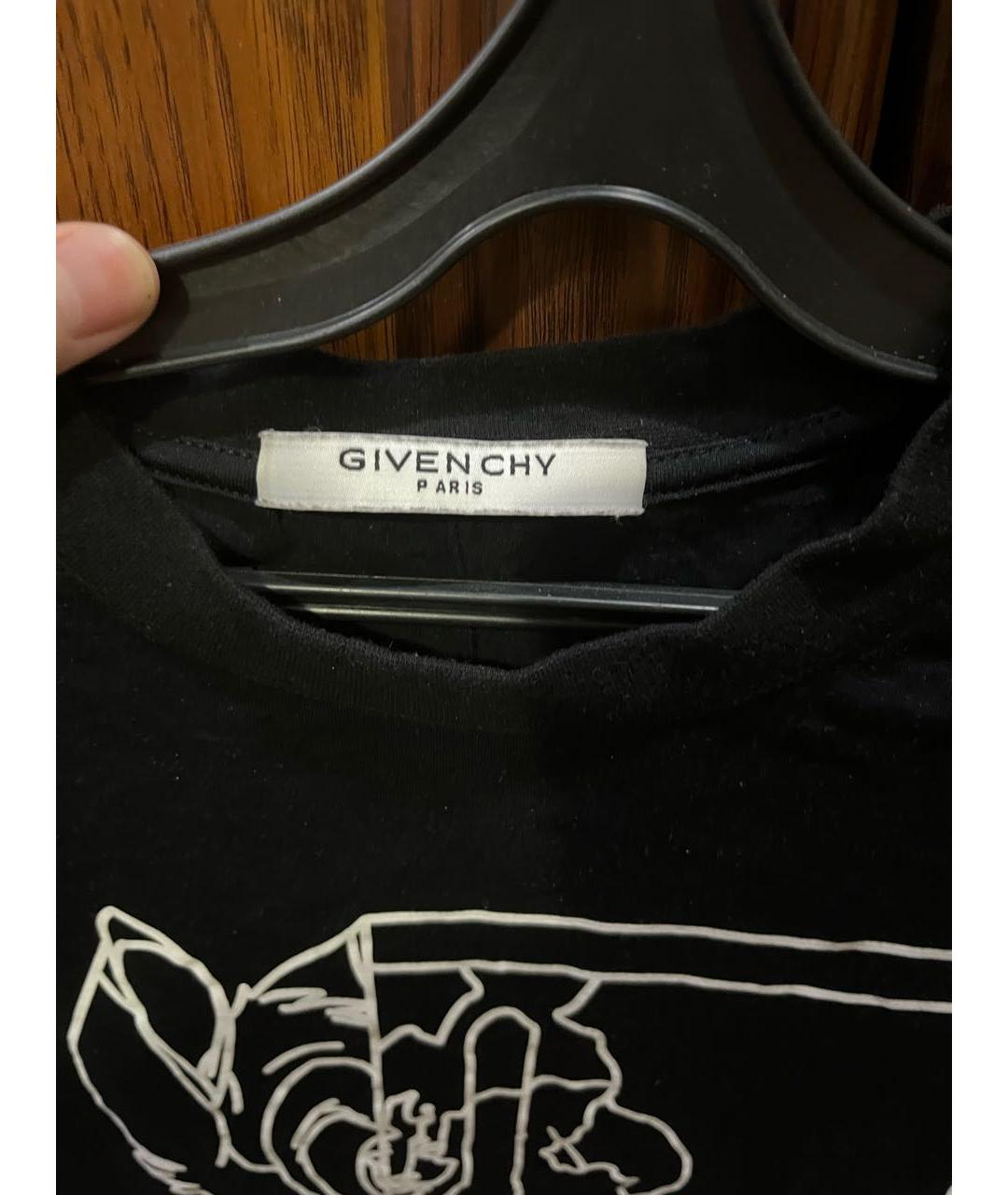 GIVENCHY Черная хлопковая футболка, фото 3