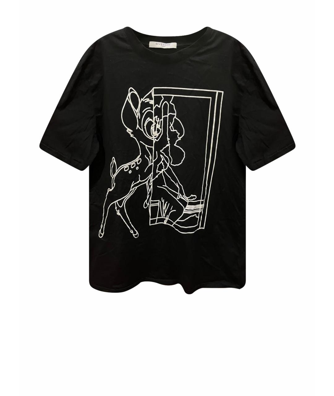 GIVENCHY Черная хлопковая футболка, фото 1