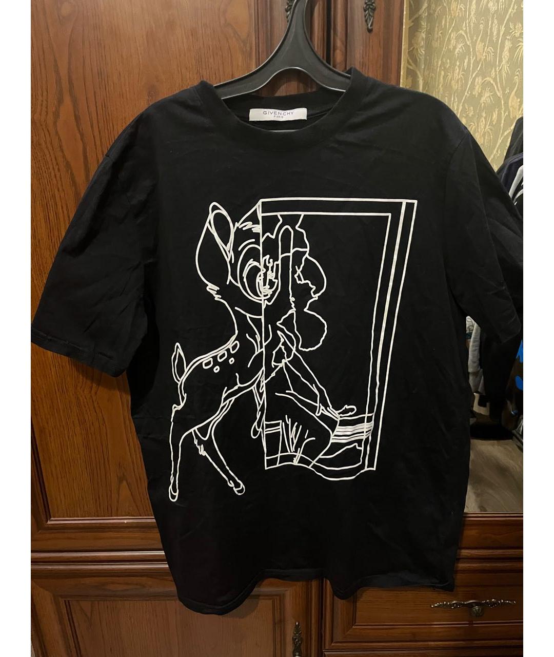 GIVENCHY Черная хлопковая футболка, фото 5