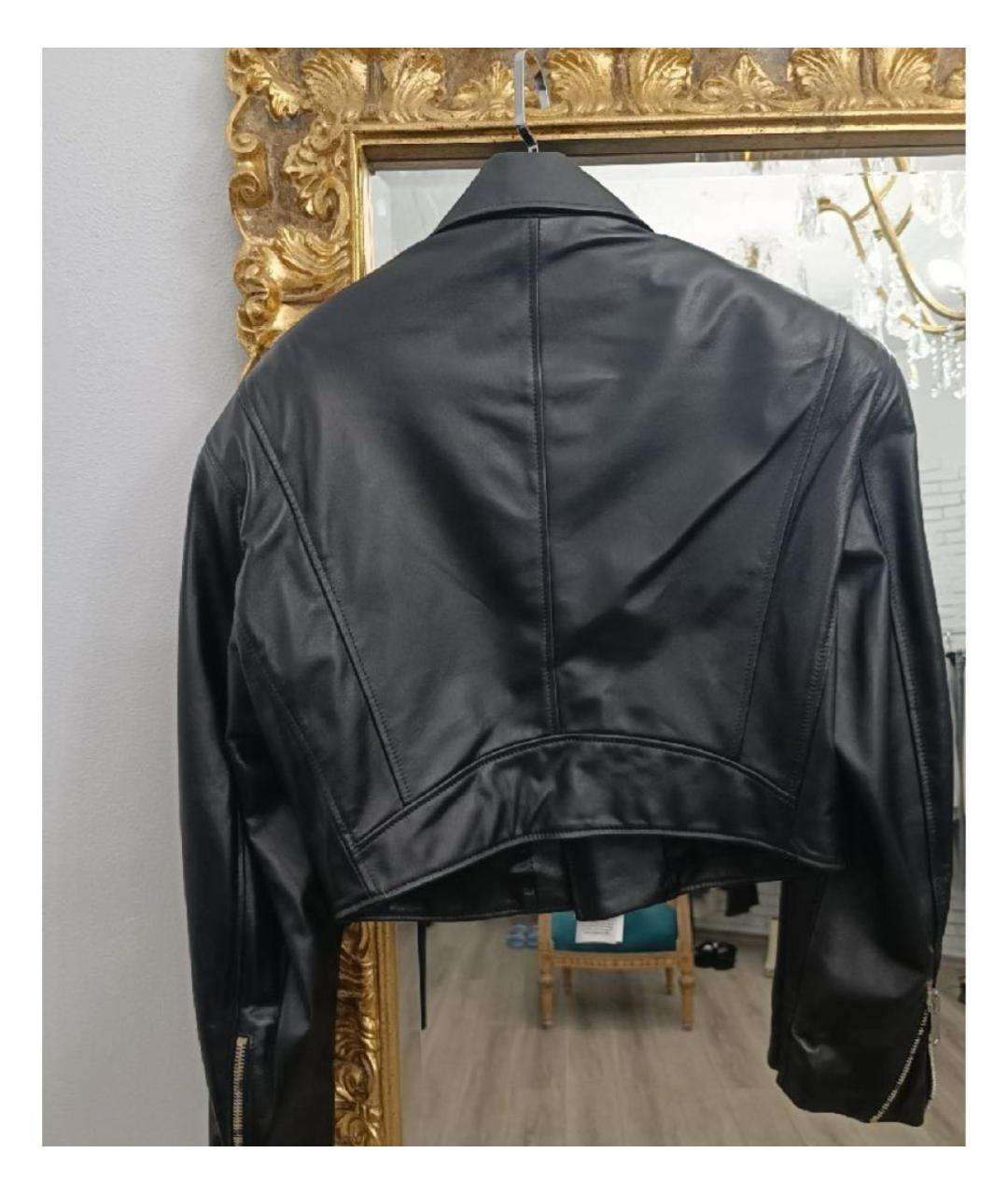 HALFBOY Черная кожаная куртка, фото 3
