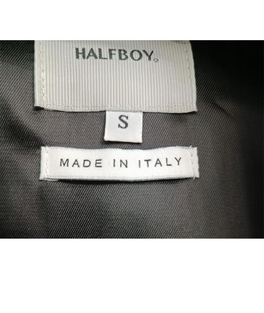 HALFBOY Черная кожаная куртка, фото 4