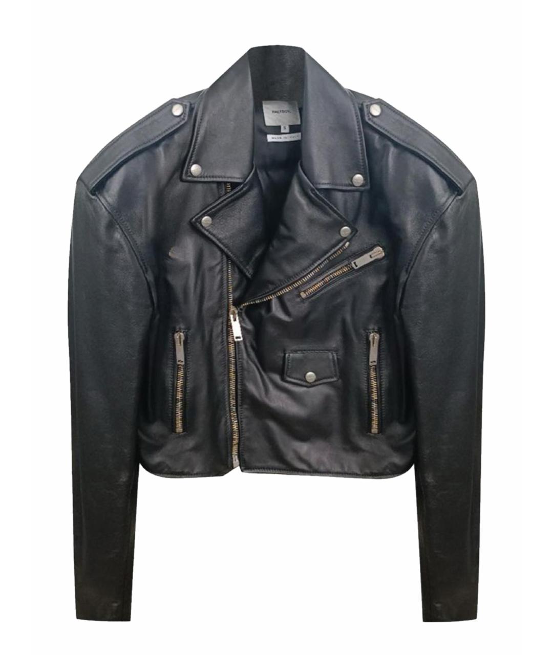 HALFBOY Черная кожаная куртка, фото 1