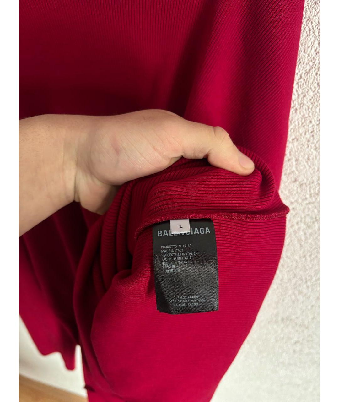 BALENCIAGA Красная водолазка, фото 3