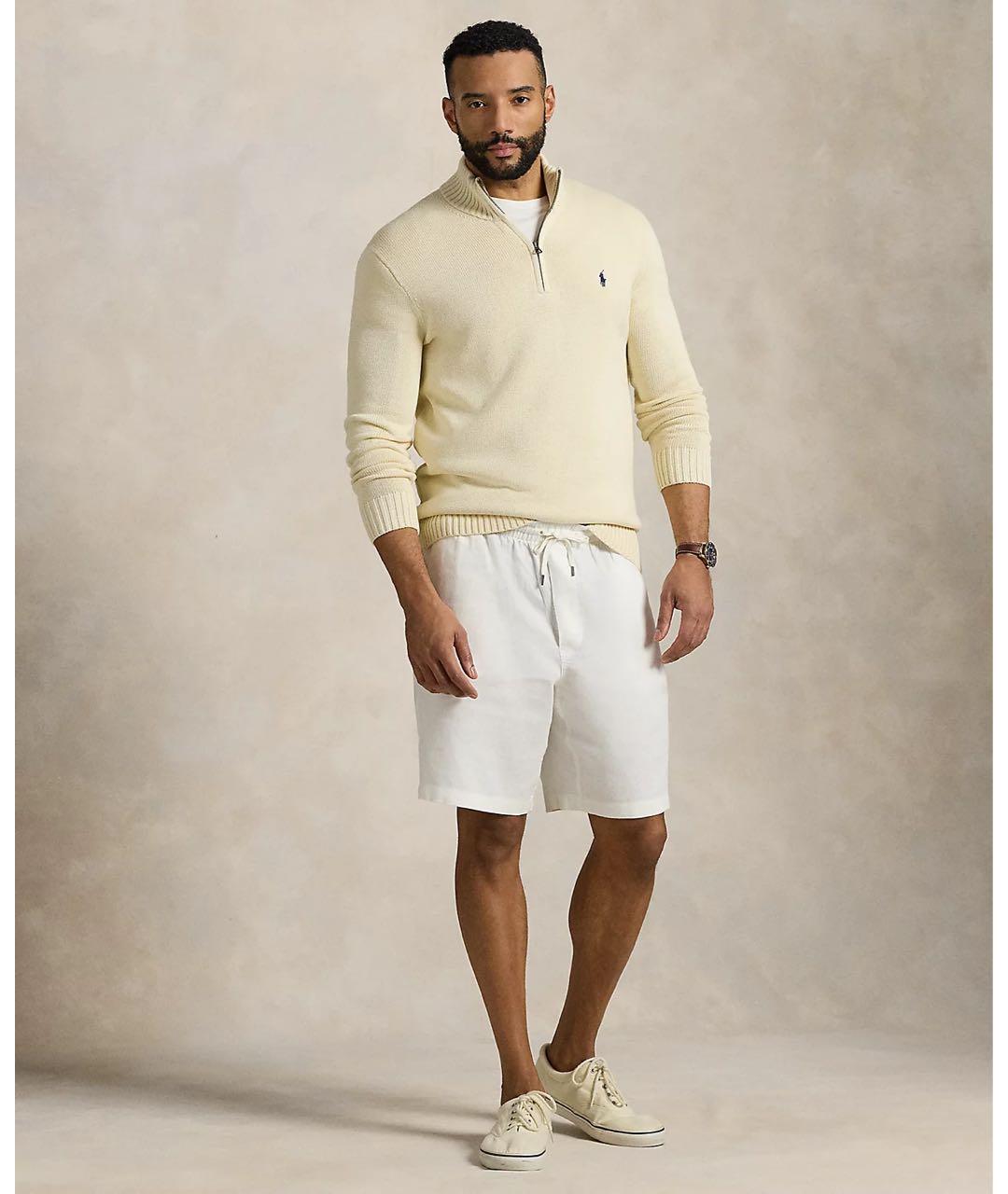 POLO RALPH LAUREN Бежевый хлопковый джемпер / свитер, фото 4