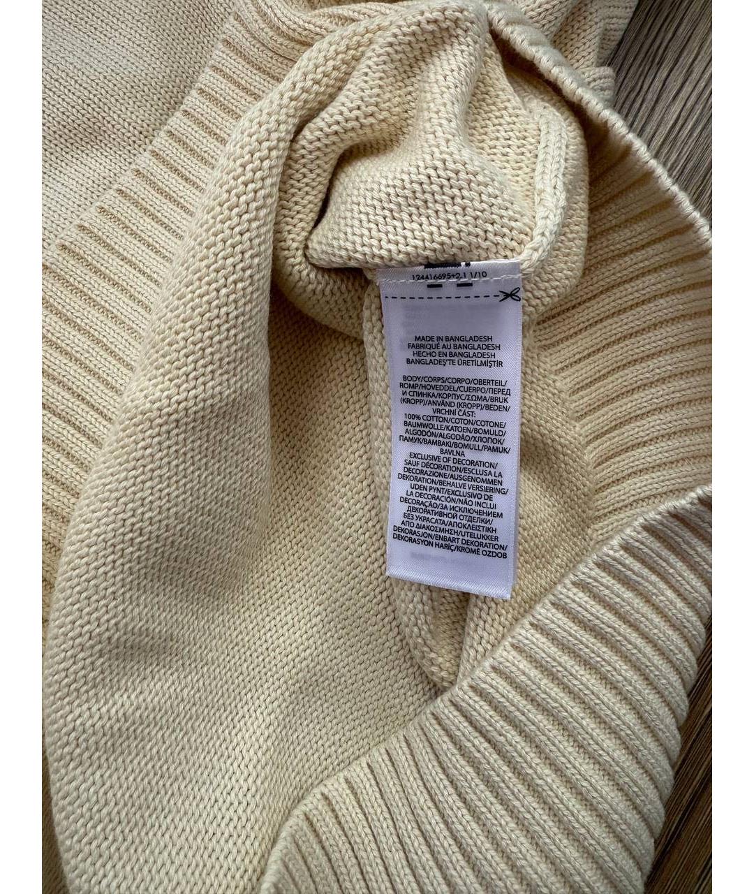 POLO RALPH LAUREN Бежевый хлопковый джемпер / свитер, фото 8