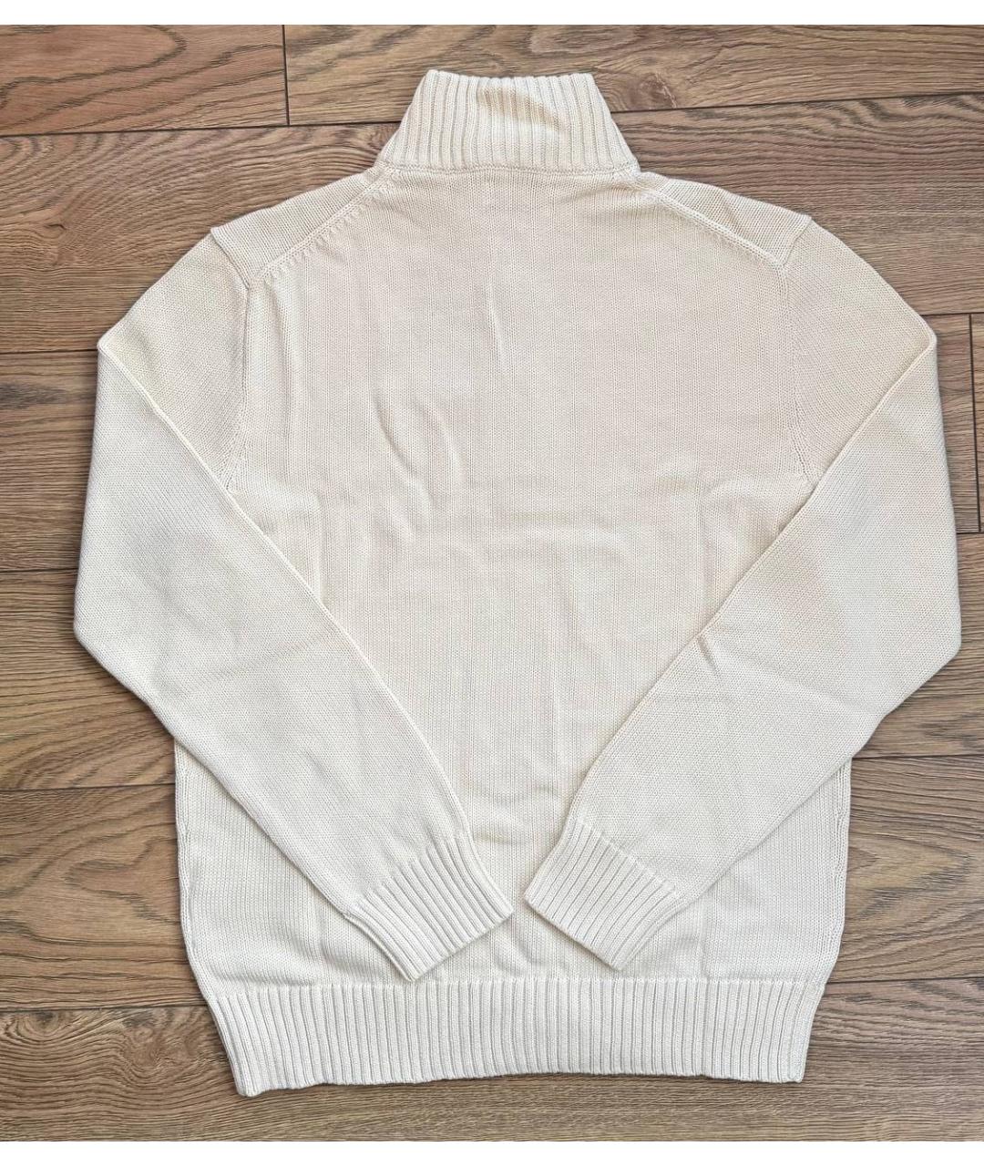 POLO RALPH LAUREN Бежевый хлопковый джемпер / свитер, фото 7