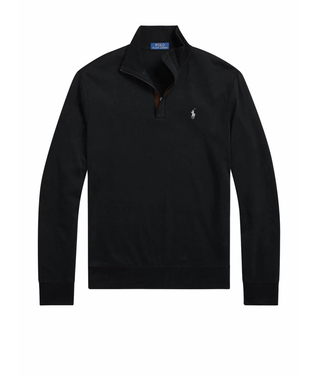 POLO RALPH LAUREN Черный хлопковый джемпер / свитер, фото 1