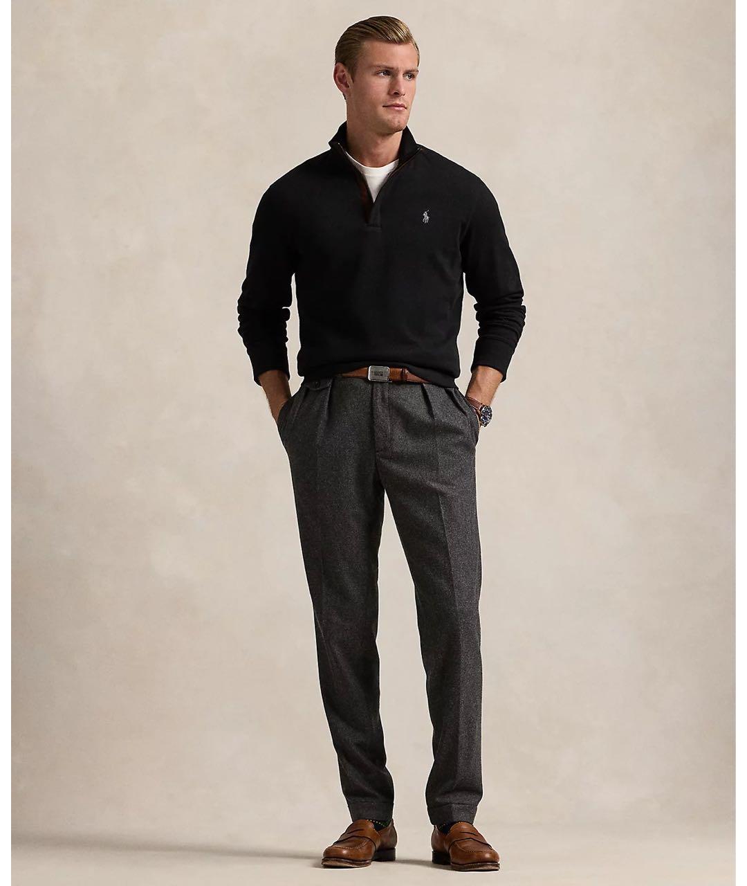 POLO RALPH LAUREN Черный хлопковый джемпер / свитер, фото 2