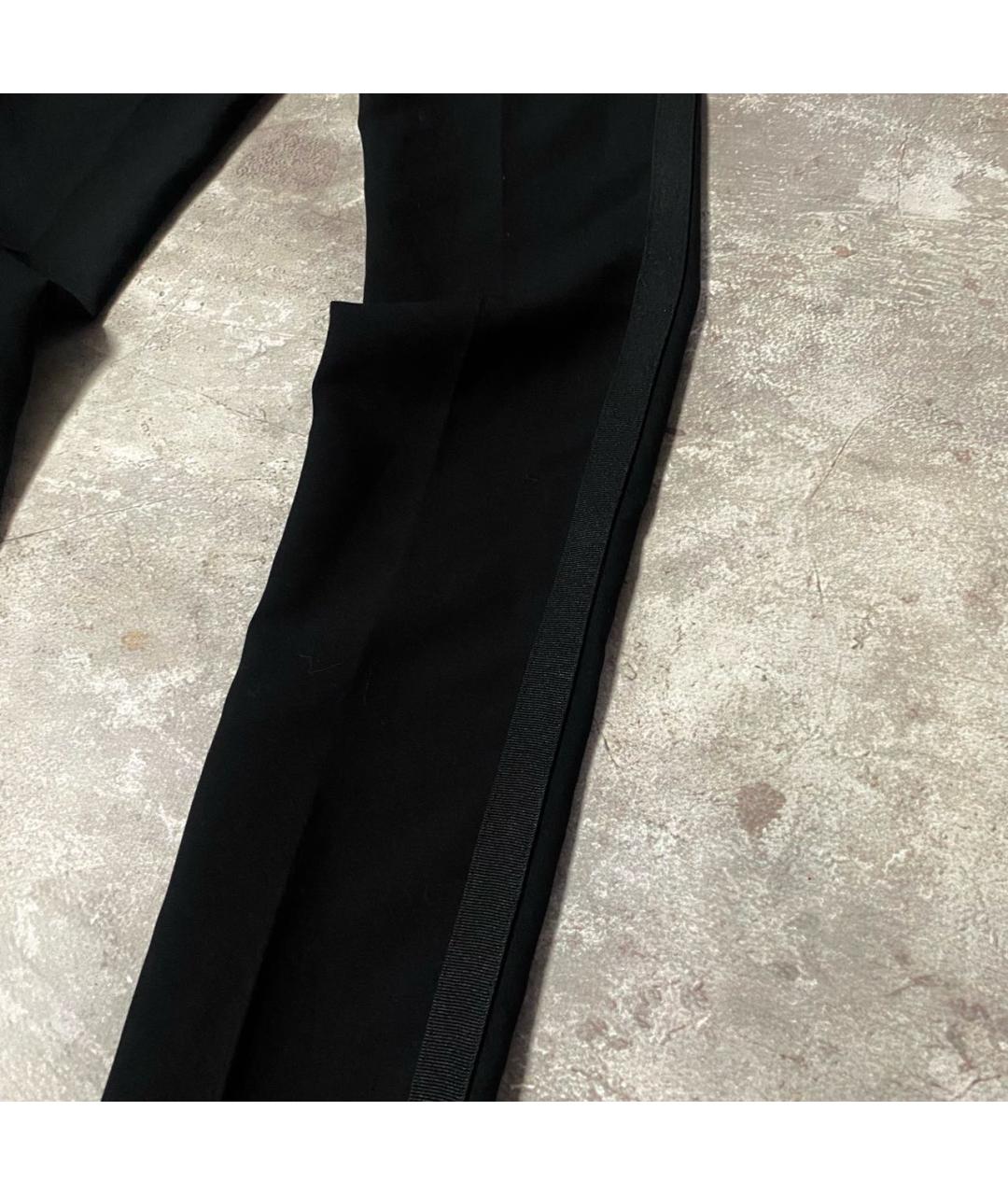 CHANEL Черные вискозные брюки узкие, фото 6