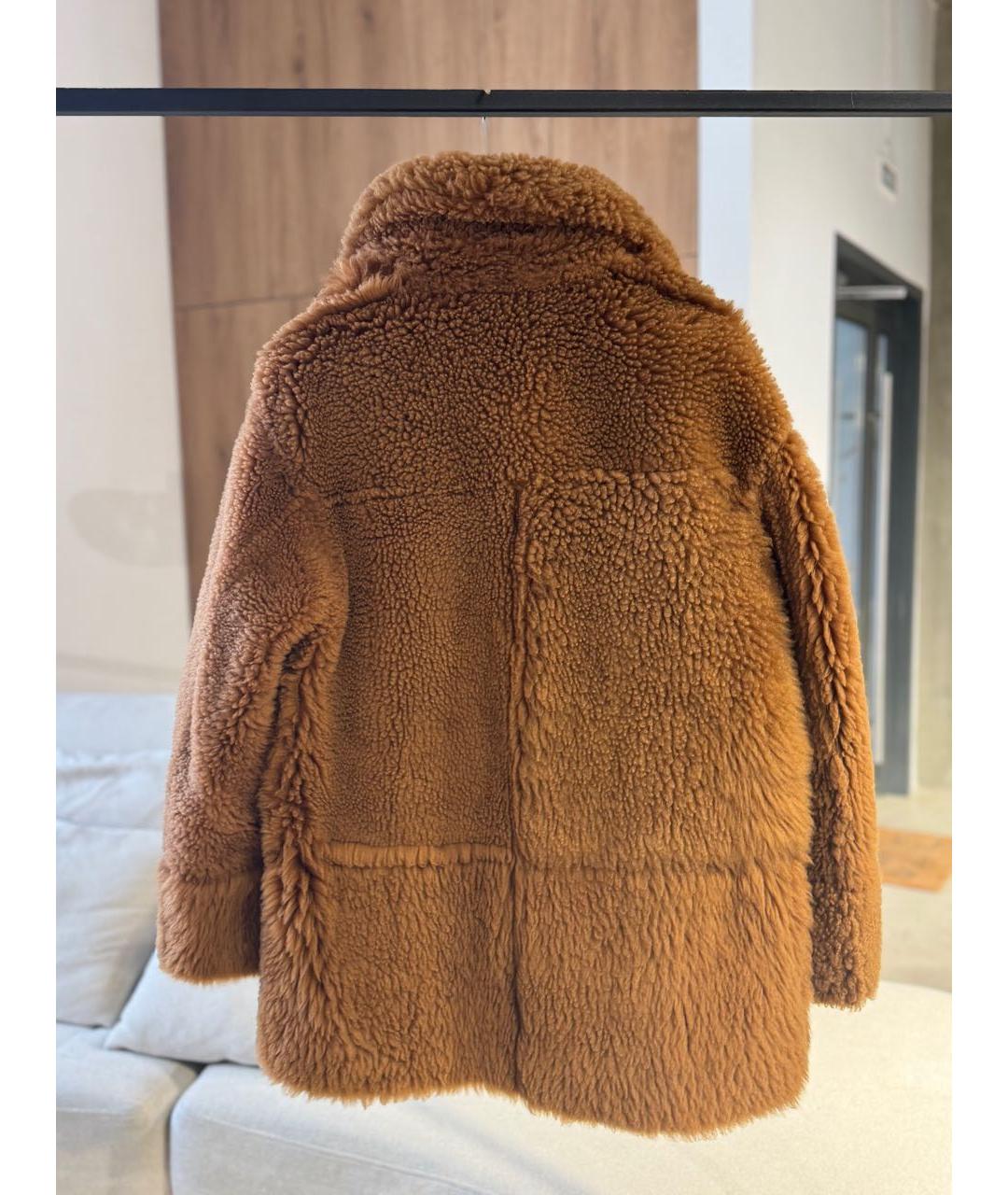 LORO PIANA Оранжевая меховая дубленка, фото 2