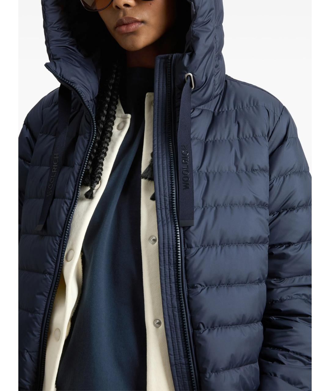 WOOLRICH Синяя полиэстеровая куртка, фото 5