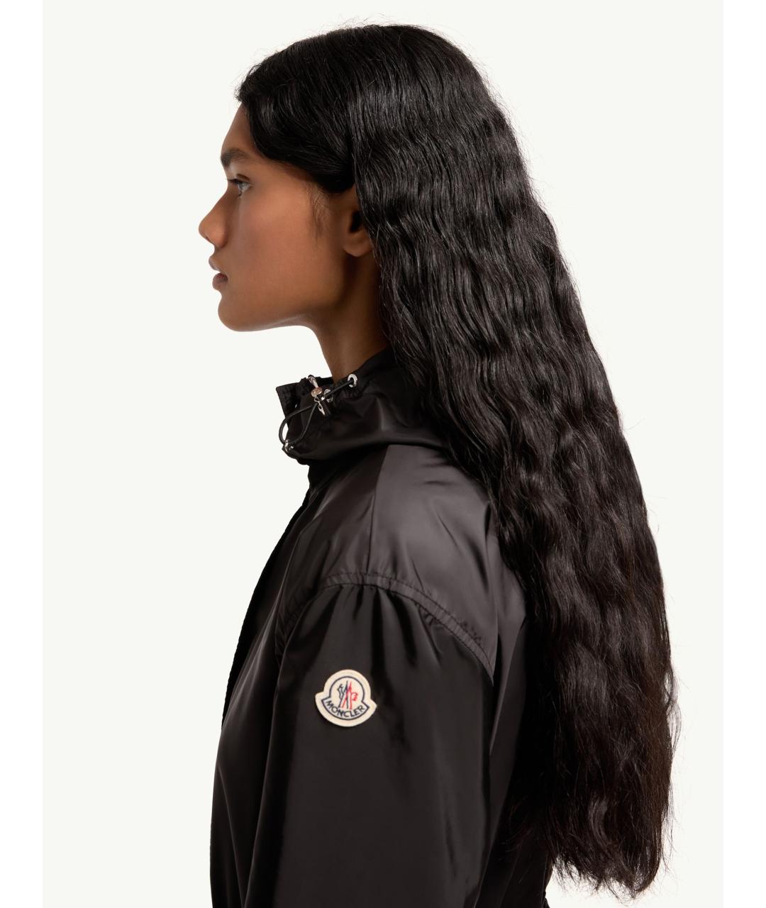 MONCLER Черная полиамидовая куртка, фото 3