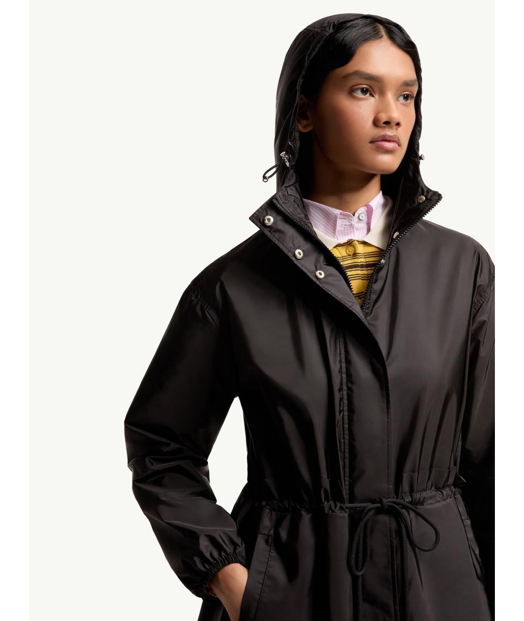 MONCLER Черная полиамидовая куртка, фото 5